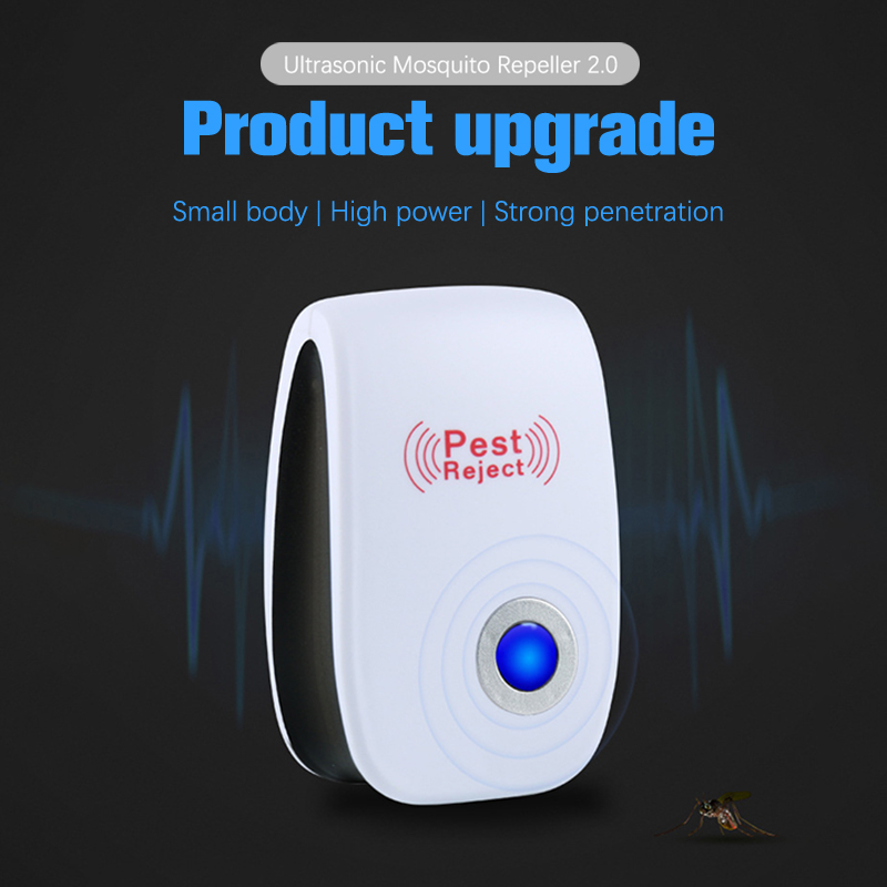 Ultrasonic Anti Mosquito Killer, Pest Rejeitar, repelente de insetos, Mouse, Barata, Aranha Controle, Household, Indoor Mudo Repelente