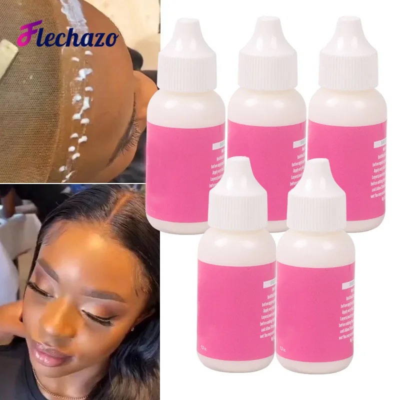 Pegamento para peluca resistente al agua, sujeción Extra, súper adhesivo y resistente al sudor, pegamento para peluca de encaje frontal, pegamento frío de Color blanco para pelucas