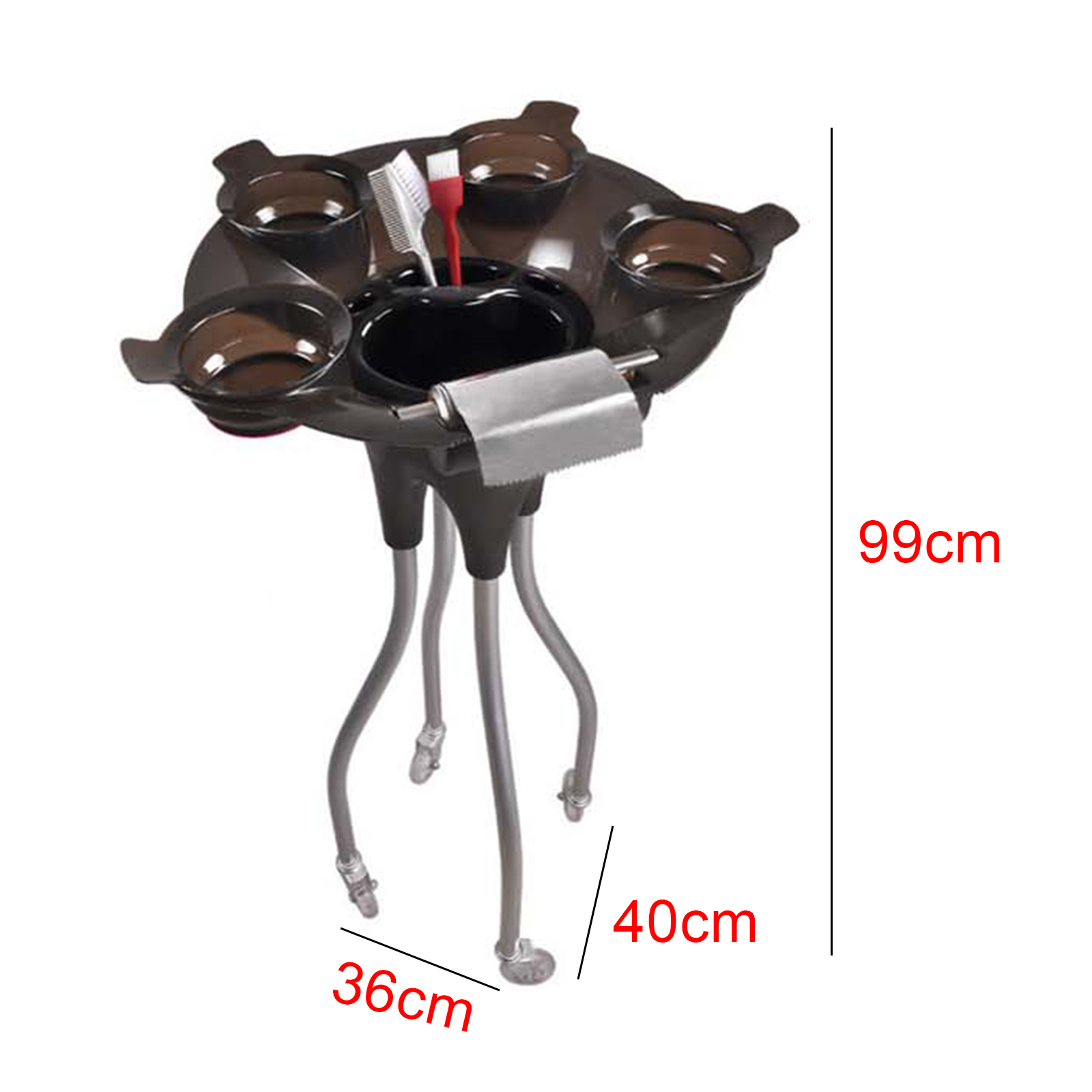 Beauty SPA Equipment Salon Rollwagen Friseur Barber Färbeschüssel Mobiles Ständerregal