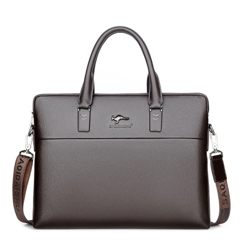 Männer Leder Schulter Tasche Business Für Mann Berühmte Marke Umhängetasche Messenger Computer Tasche Männlichen Anwalt Luxus Handtaschen Bolso Hombre