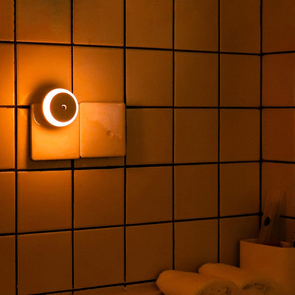Lichtsensor LED Nachtlicht EU/US Plug-in Wandleuchte Bad Zuhause Kche Flur Treppe Schlafzimmer Zimmer Nachtlicht