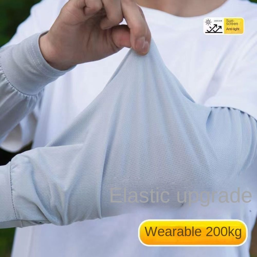 男性用屋外ワークアームウォーマー、耐摩耗性、耐久性、UV保護、日焼け止めアイススリーブ、通気性、夏