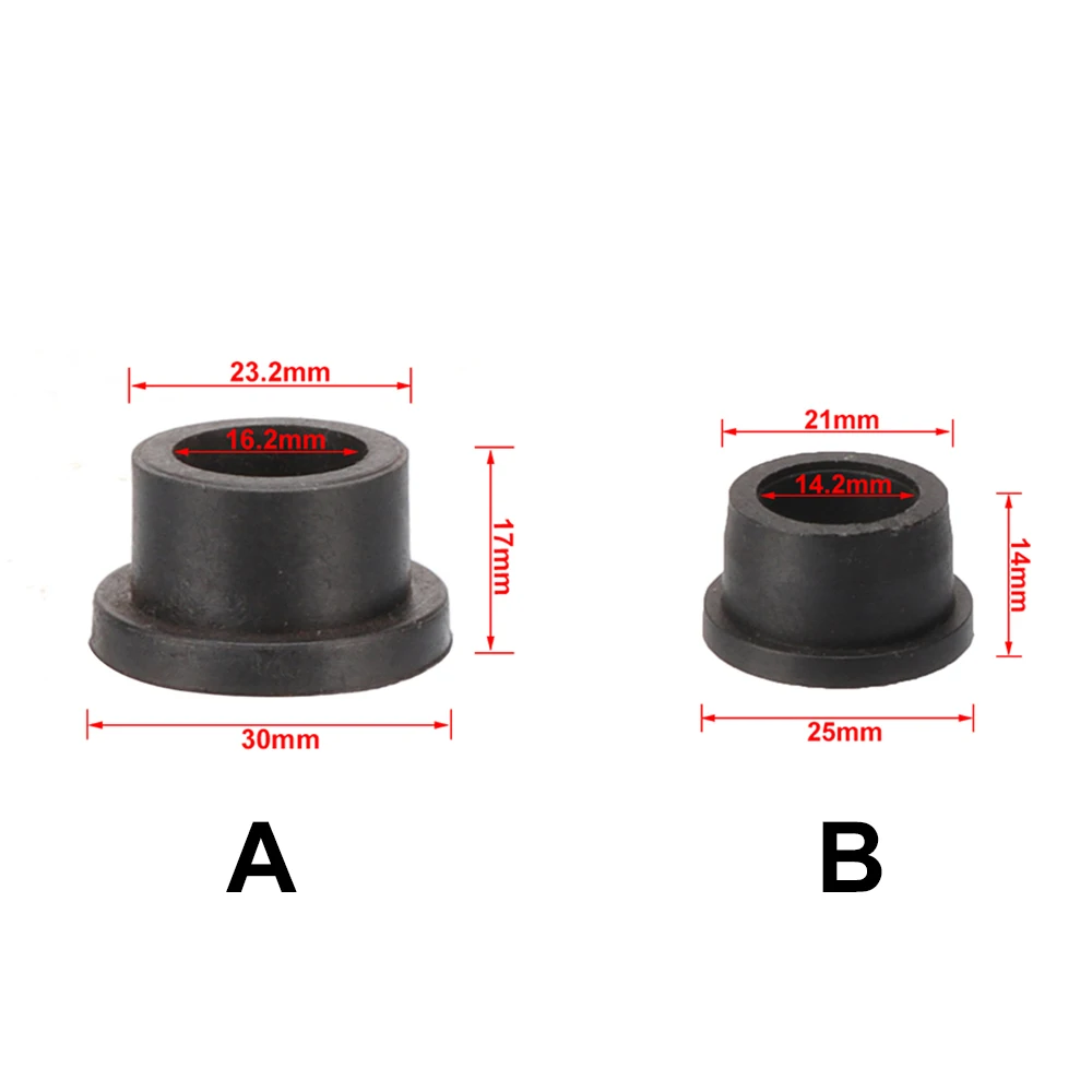 4PCS Bushing Round Hollow Grommet Hole Plug O-rings Sealed Gasket For ATV Front A-Arm Bushings Steering Strut Knuckle Spindle