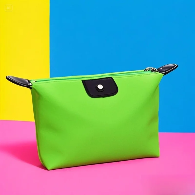 Bunte wasserdichte neue Reise-Aufbewahrungstaschen, einfache Mini-süße Kulturbeutel, Make-up-Tragetaschen, Geldbörsen, tragbare Kosmetiktasche für Frauen