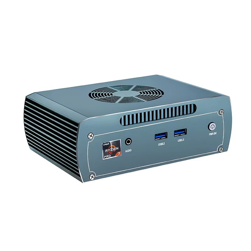 Topton Solid FU03 AI Gaming Mini PC AMD Ryzen 7 8845HS 2*Intel 2.5G 2*DDR5 2*NVME Firewall Router Computer Windows 11 4x8K WiFi6