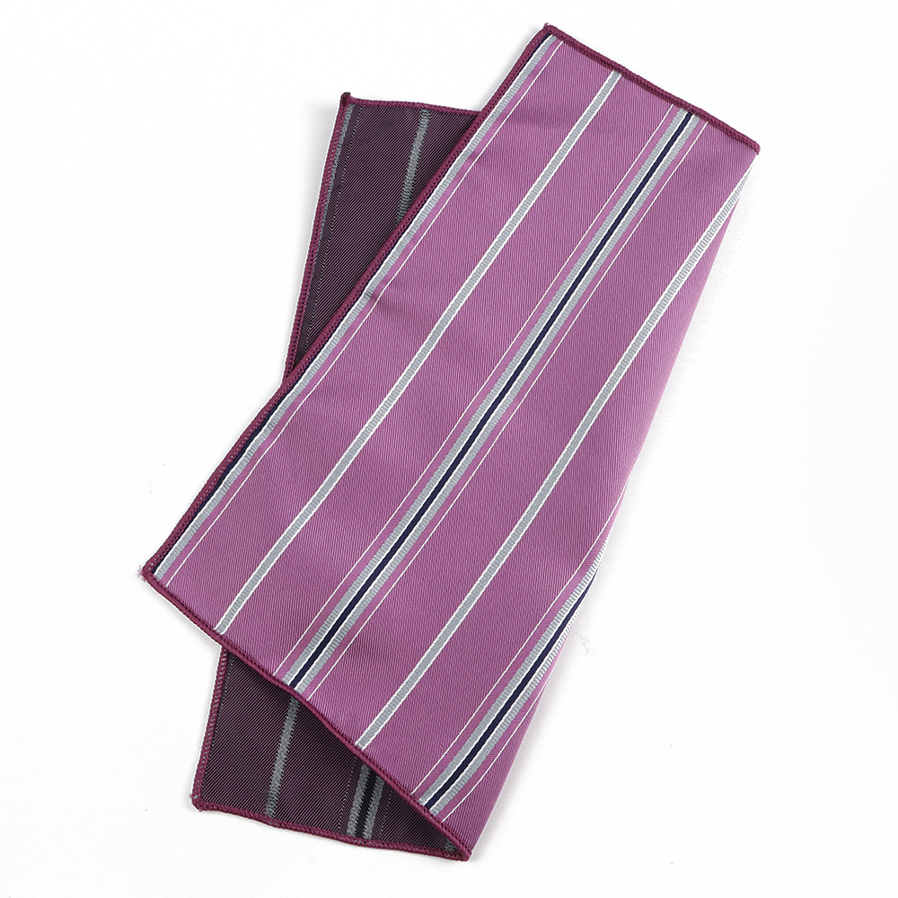 Heren gestreept pochet saliegroen rood zakdoek polyester zakdoek formele handdoek feest pochet pak overhemd accessoires