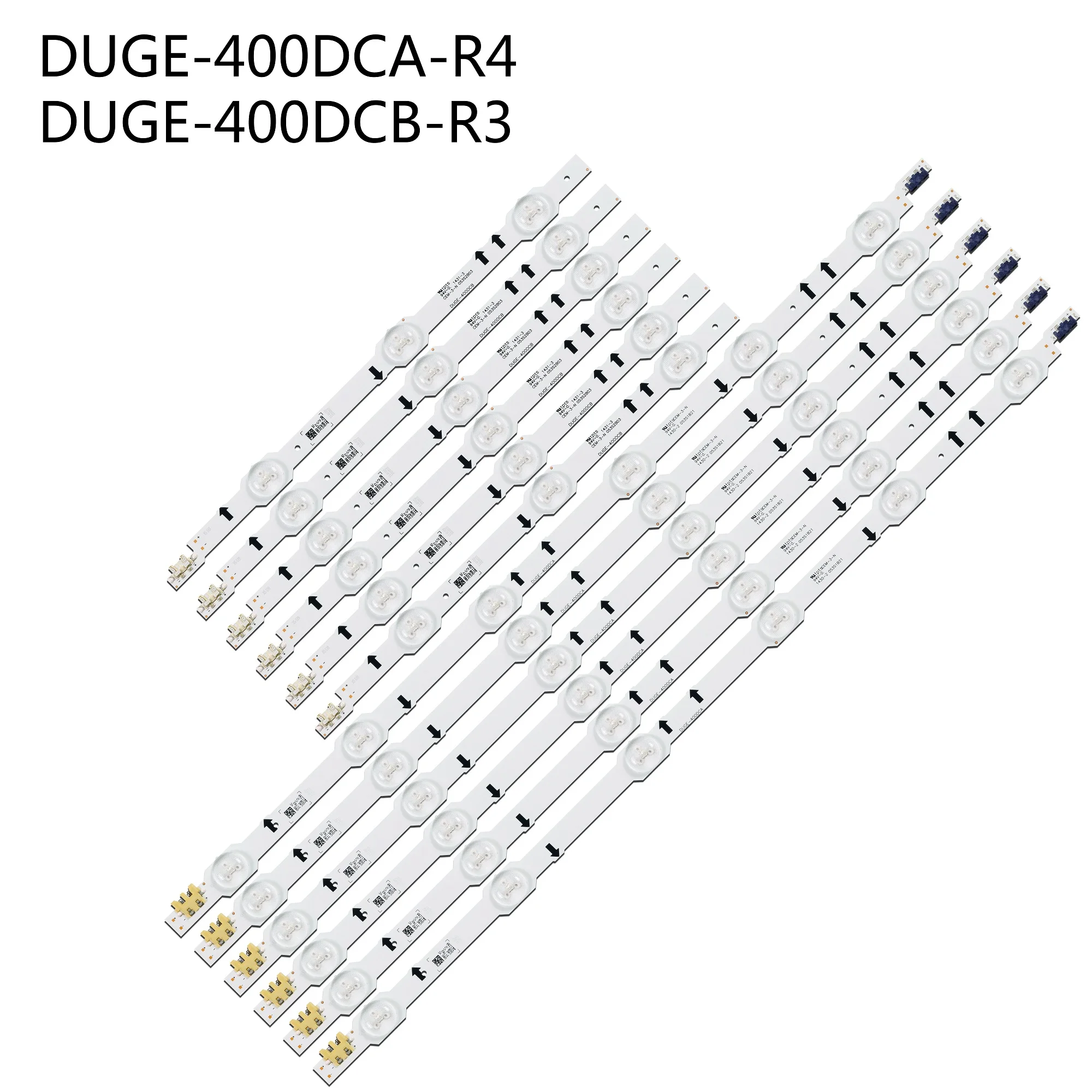 12 sztuk listwa LED do Samsung UE40H7000AT UE40HU6900D UE40HU6900S UE40HU6900U DUGE-400DCA 400DCB-R3 2014SVS_UHD_40_3228_R03 L06