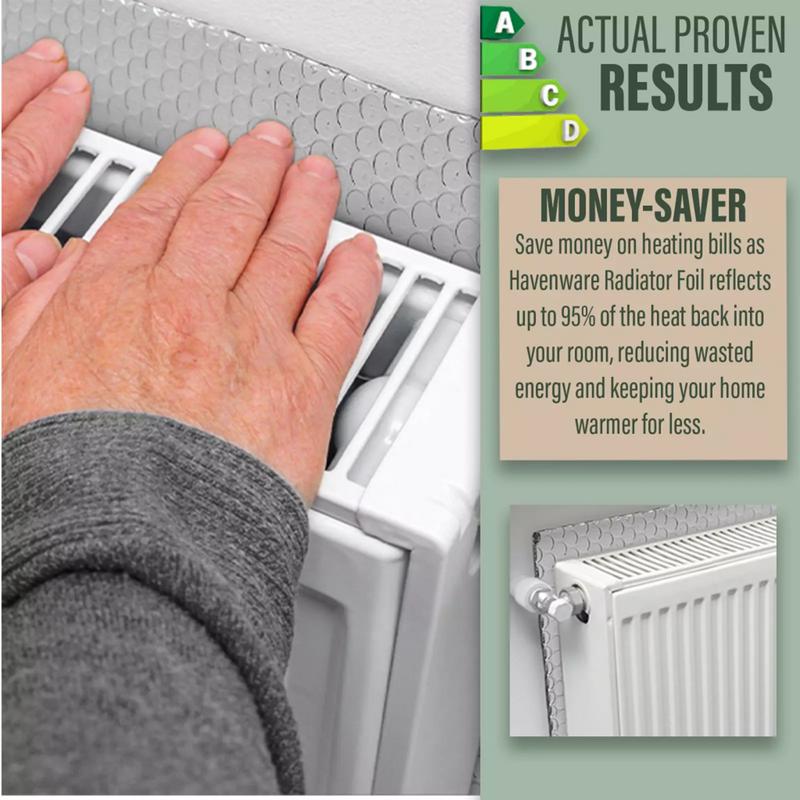 熱反射板断熱箔、両面アルミホイル、放射ラジエーター、省エネ、16フィートx24インチ