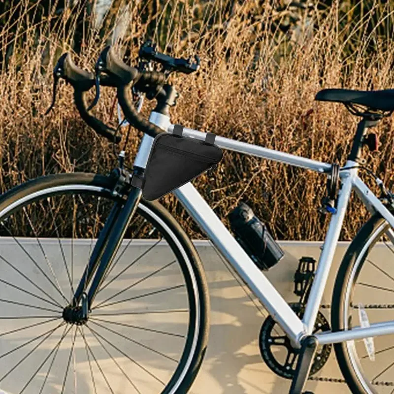 จักรยานสามเหลี่ยมกระเป๋าจักรยานกรอบด้านหน้าHandlebarกันน้ําขี่จักรยานกระเป๋าจักรยานอะไหล่