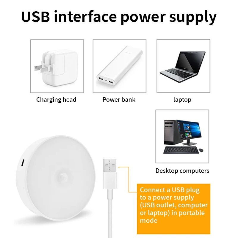 3 個 LED 人感センサーライト寝室ナイトライト階段廊下部屋ワードローブ照明部屋の装飾ランプ USB 充電式