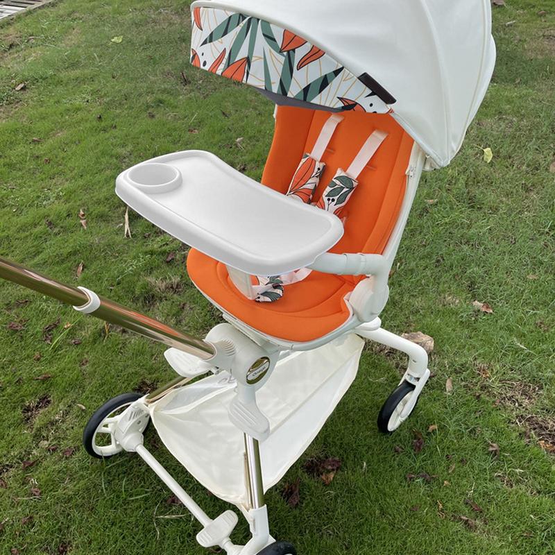 Snack Tray For Pushchair Reusable Stroller Snack Tray Multi-Functional Safe Pram Tray Pushchairs Prams & Accessories Easy-Clean