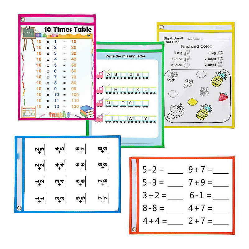 10 個透明ドライブラシバッグキッズクラフト製図板絵画落書き着色学習教育玩具子供のためのギフト