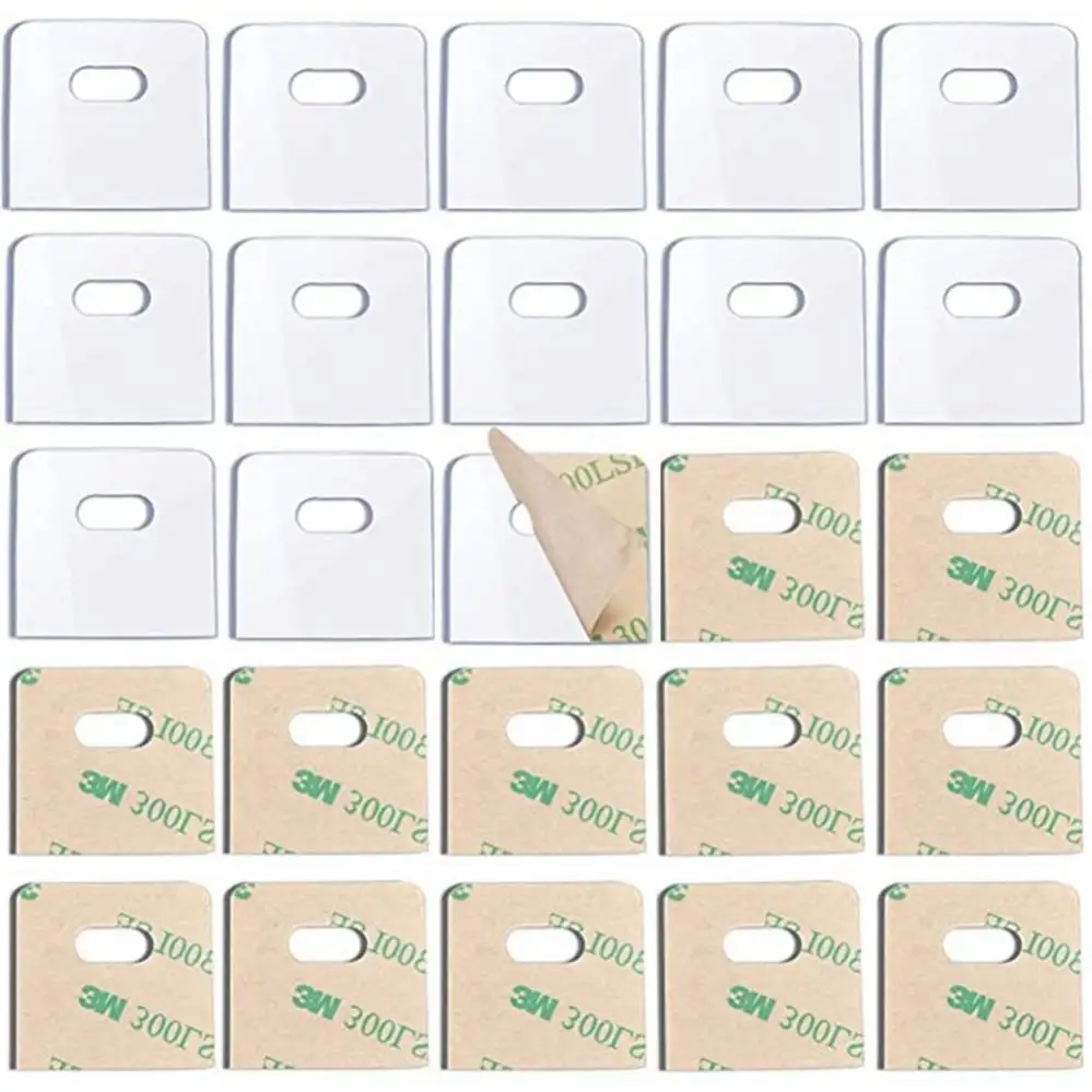 25 Set / 50 pezzi toppa di riparazione cieca verticale trasparente da 30mm per lamelle/parti di ricambio per tende verticali