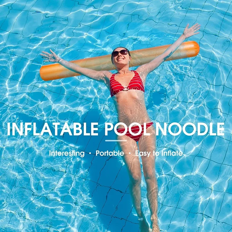 1/6PCS Inflatable Cheer Sticks Colorful Adults Float Water Noodles Outdoor Water Games Toy for Beaches Swimming Pool Party Decor