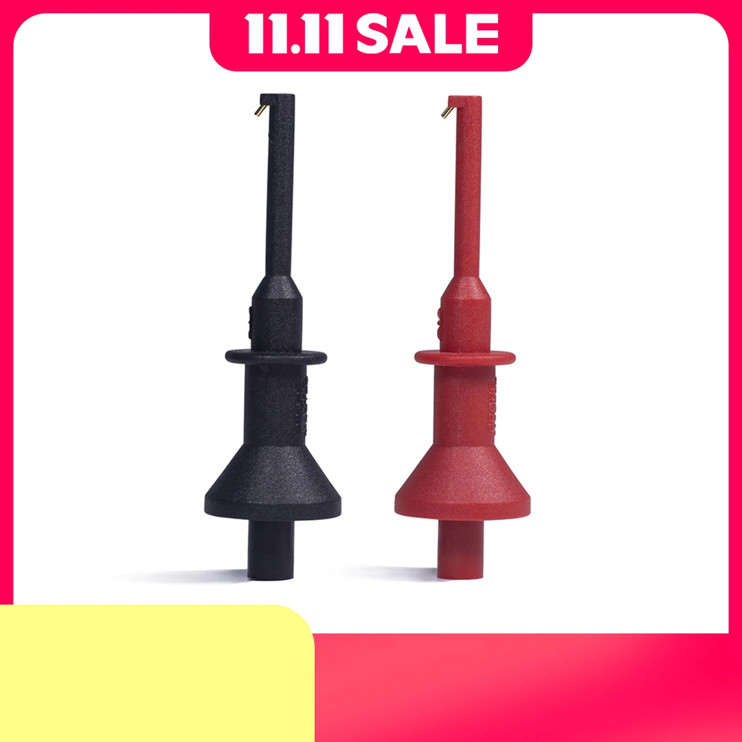 Đồng Hồ Đo Vạn Năng Đầu Đo Móc 4Mm Ren Ổ Cắm Smd Ic Kẹp Lò Xo Thiệt Hại Thử Nghiệm Mạ Vàng Thích Hợp Cho Chì Kiểm Tra 2Mm/4Mm/M4 Giao Diện