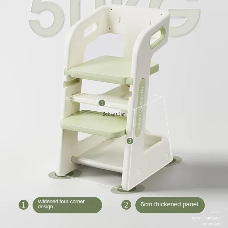 Children's Dining Chairs, Household Dining Chairs for Adults, High Legged Dining Tables for Babies, Learning Baby Growth Chairs