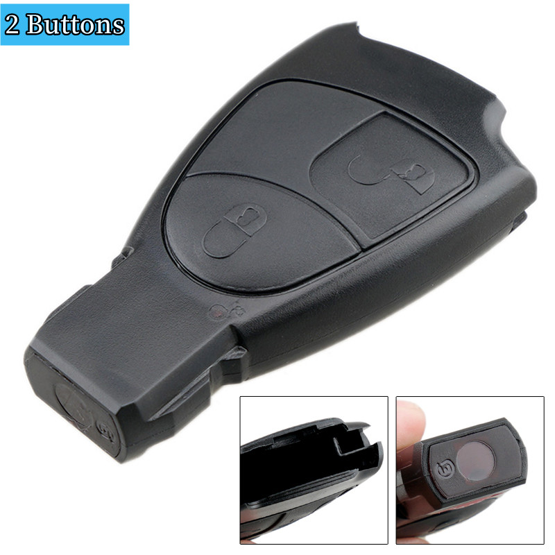 リモートコントロールカーキーシェル、フォブケースカバー、キーレスエントリーは、メルセデスベンツb c e ml s clk cl w203 w211 w204、2ボタン、3ボタン、4ボタンに適合