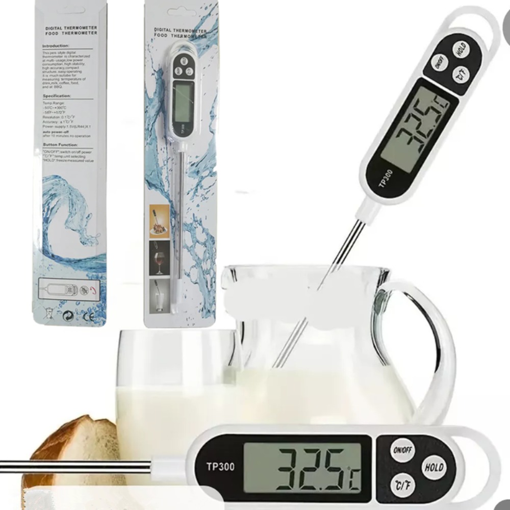Tp300 elektronisches lebensmittel thermometer lcd display küchen thermometer digitales temperatur messgerät für fleisch kochen grill milch