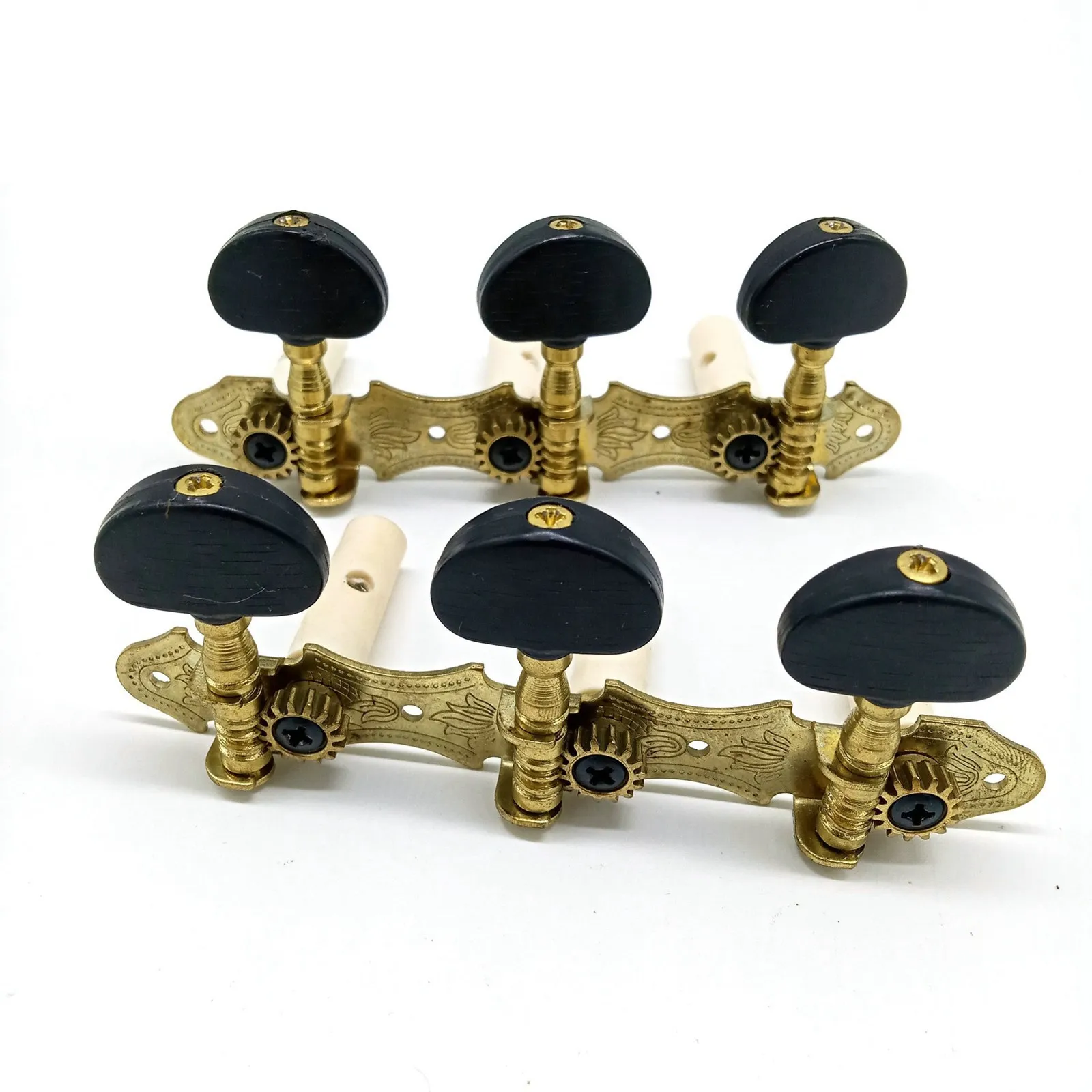 Newest Left Right Classical Guitar String Tuning Pegs Machine Heads Tuners Keys 3L3R Professional Guitar Accessories,Black