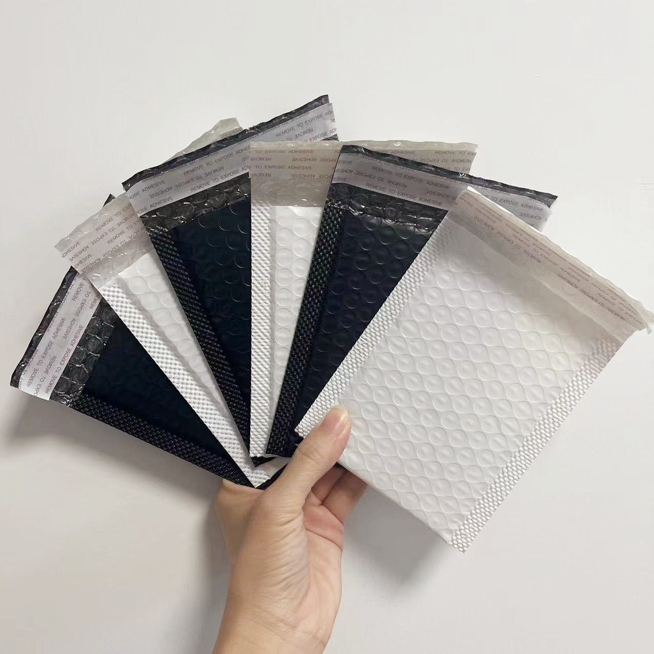 100 шт., Розовые Конверты с пузырьками