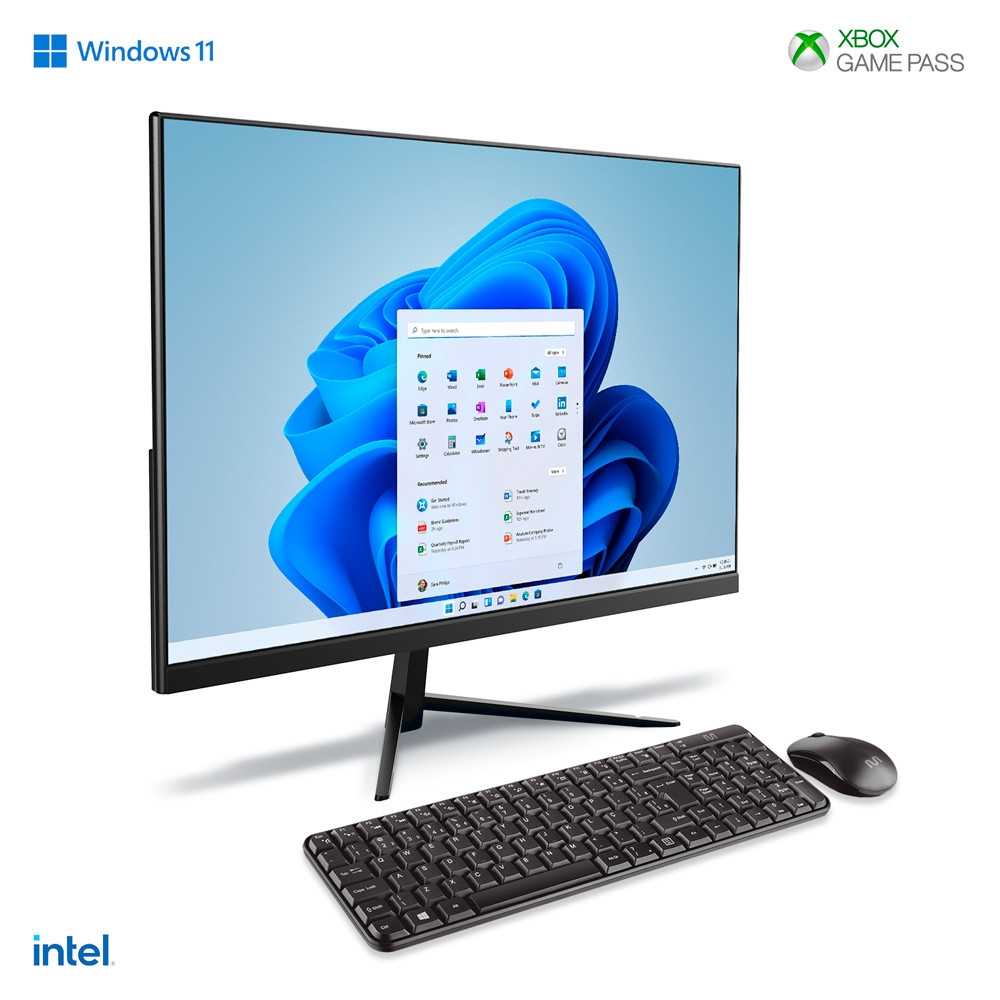 All in One Ultra, Windows 11 Home, 23,8 Pol. Full HD, Intel Core i3 (8ª ger.), 8GB RAM 256GB SSD, Preto Multi - UB841