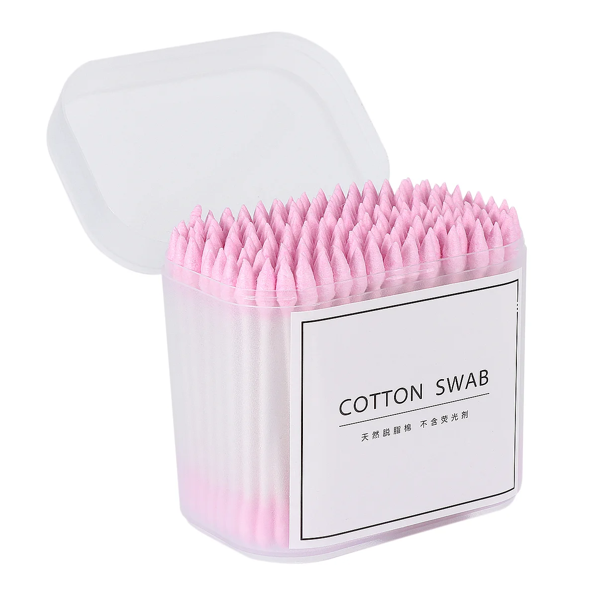  300 Pcs Cotton Stick Toothpick Swab Sticks for Ears Rod Eyelash Extension Reusable Stem Buds Plugs Pointed Tip Swabs Mini Fioc