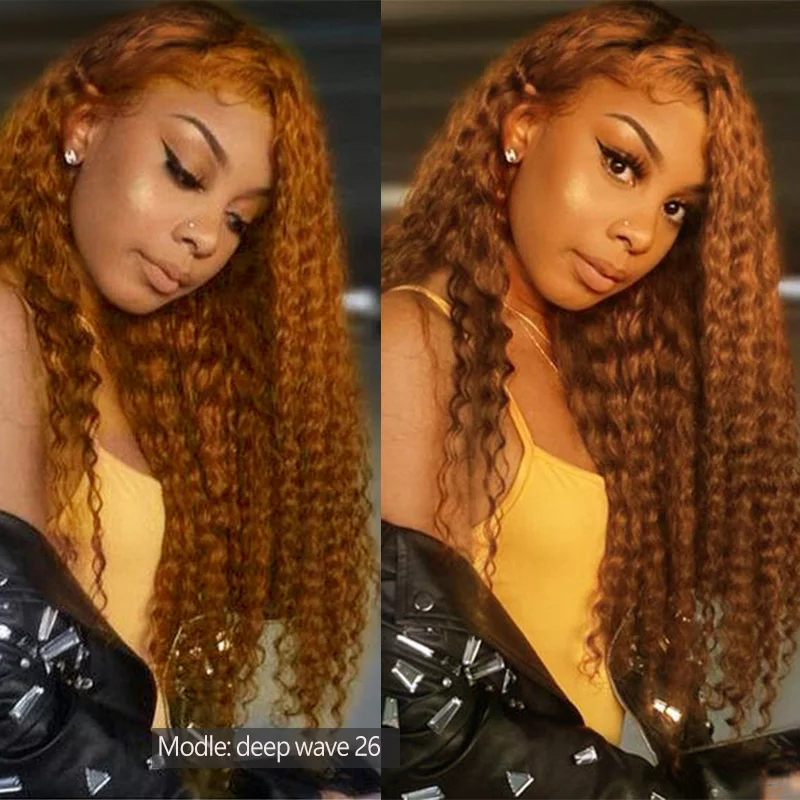 HairUGo-mechones de cabello rizado brasileño, extensiones de cabello humano rizado, marrón, Remy, Borgoña, 30 #, 1/3/4