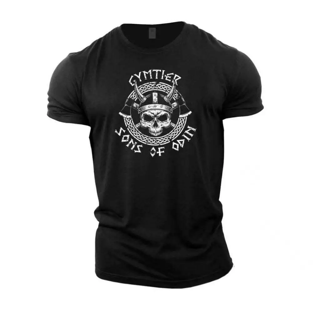 夏バイキングカジュアルファッション 3D プリントタフガイメンズ Tシャツアウトドアスポーツ半袖特大ルーズワイド速乾シャツ