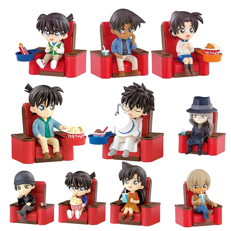 Japan Anime Detective Conan Action Figures Collection Table Ornaments Children Gifts Blind Box Cinema Watch Films Scene Props