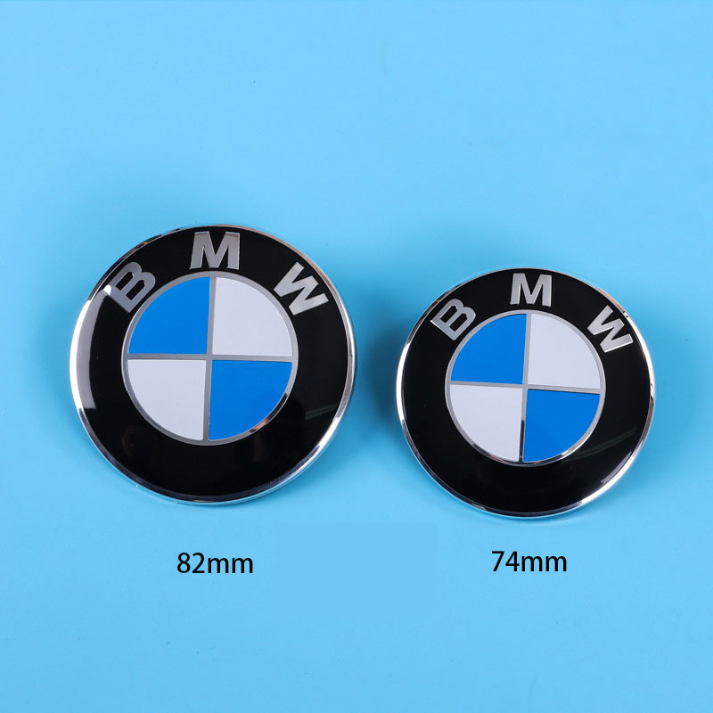2 pièces ABS 74mm 82mm capot avant de voiture emblème Logo Badge de coffre arrière pour BMW M E46 F10 F30 E39 E36 F20 G20 G30 X1 X2 X3 X4 X5