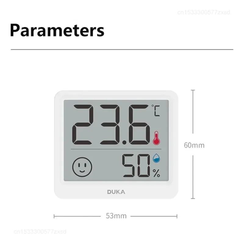 Xiaomi DUKA Atuman 2.5 Inch LCD Electronic Digital Temperature Humidity Meter Indoor Thermometer Hygrometer Weather Sensor Clock