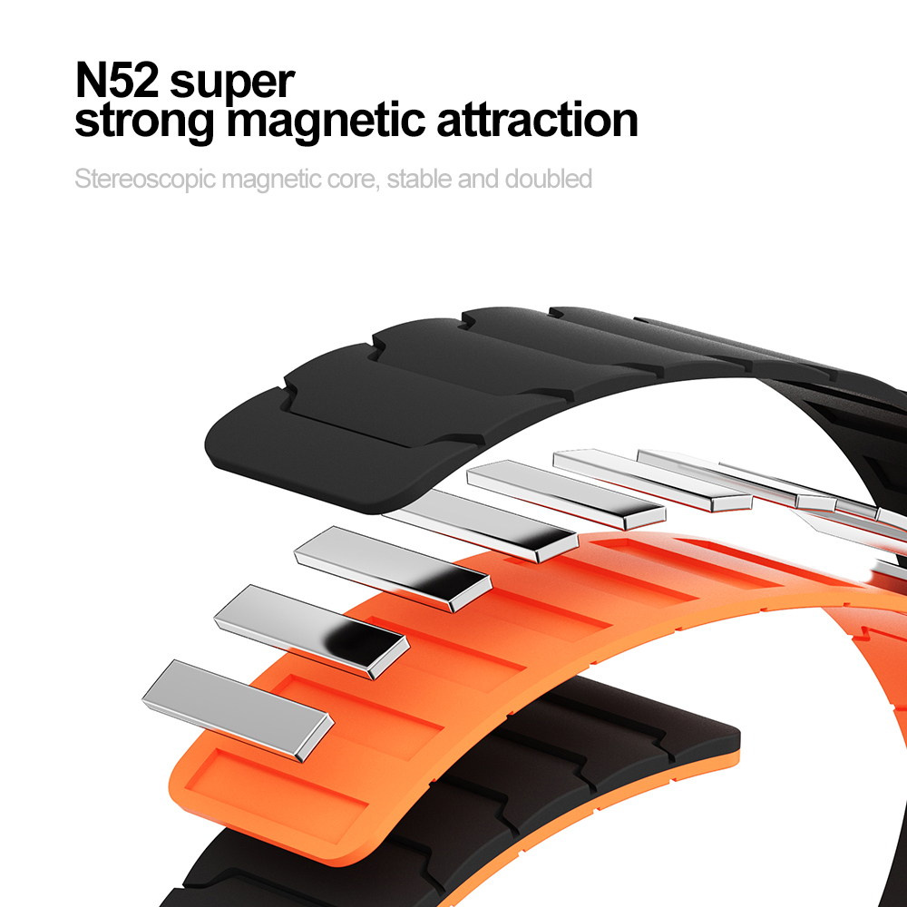 22mm 20mm Magnetic Band For Samsung Galaxy Watch 7 6 5 4 3 Silicone Loop Strap For Huawei Watch GT5/4/3Pro 46mm Ultimate Correa