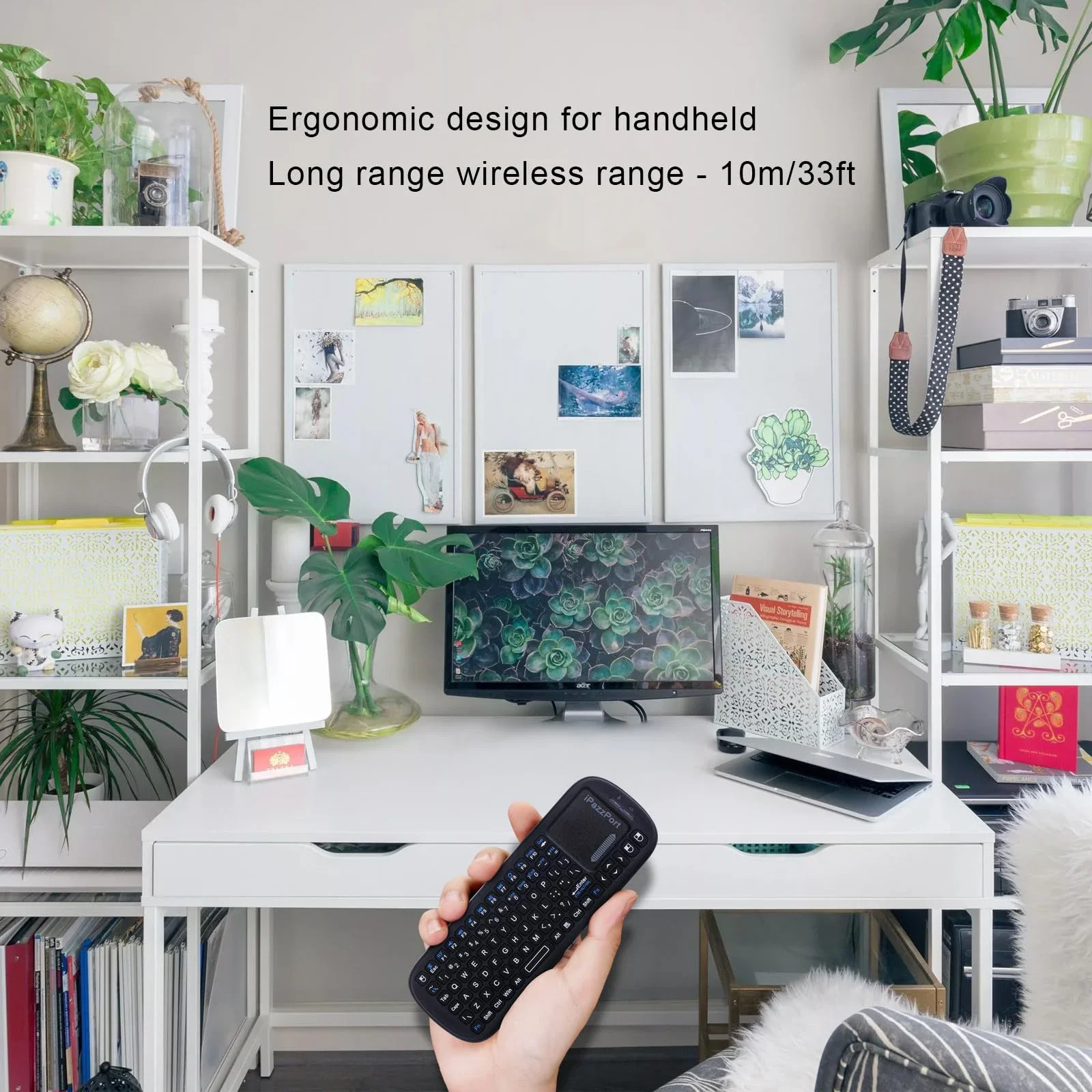 iPazzPort Mini Bluetooth и беспроводная клавиатура 2,4 ГГц с сенсорной панелью и мышью, комбинированная для Android TV Box/ПК/планшета/PS4/Raspberry Pi 3/HTPC