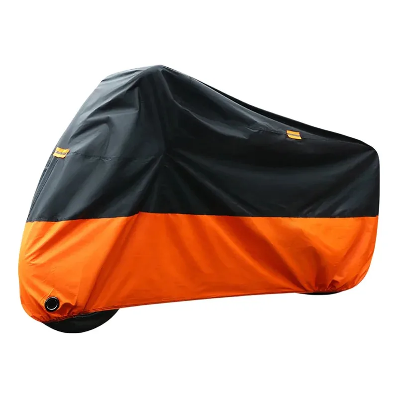 Capa para motocicleta 190t, armazenamento ao ar livre, à prova d'água e anti-uv, scooter, capa com membrana à prova d'água para todas as estações
