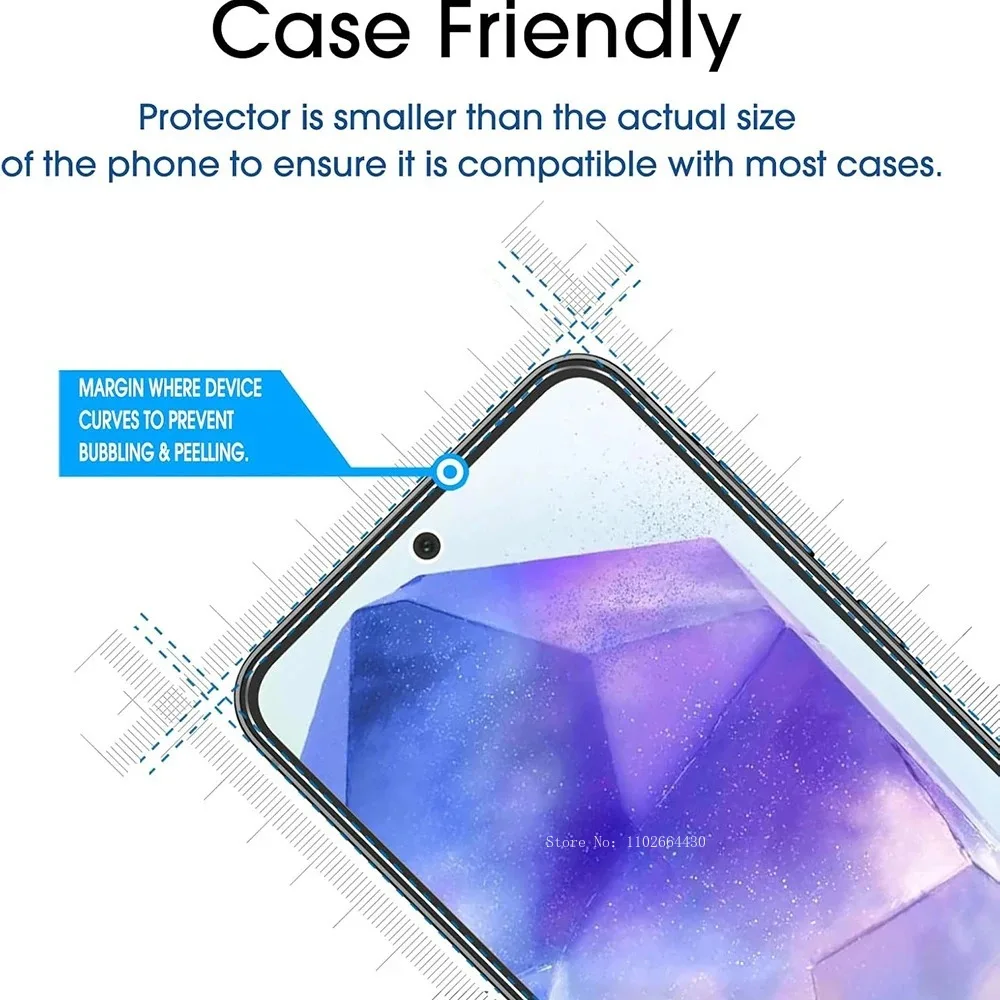 2 uds vidrio templado para Samsung Galaxy A13 A55 A35 A25 A15 A53 A73 Protector de pantalla para Galaxy A05 A14 A24 A34 5G A41 A54 A80