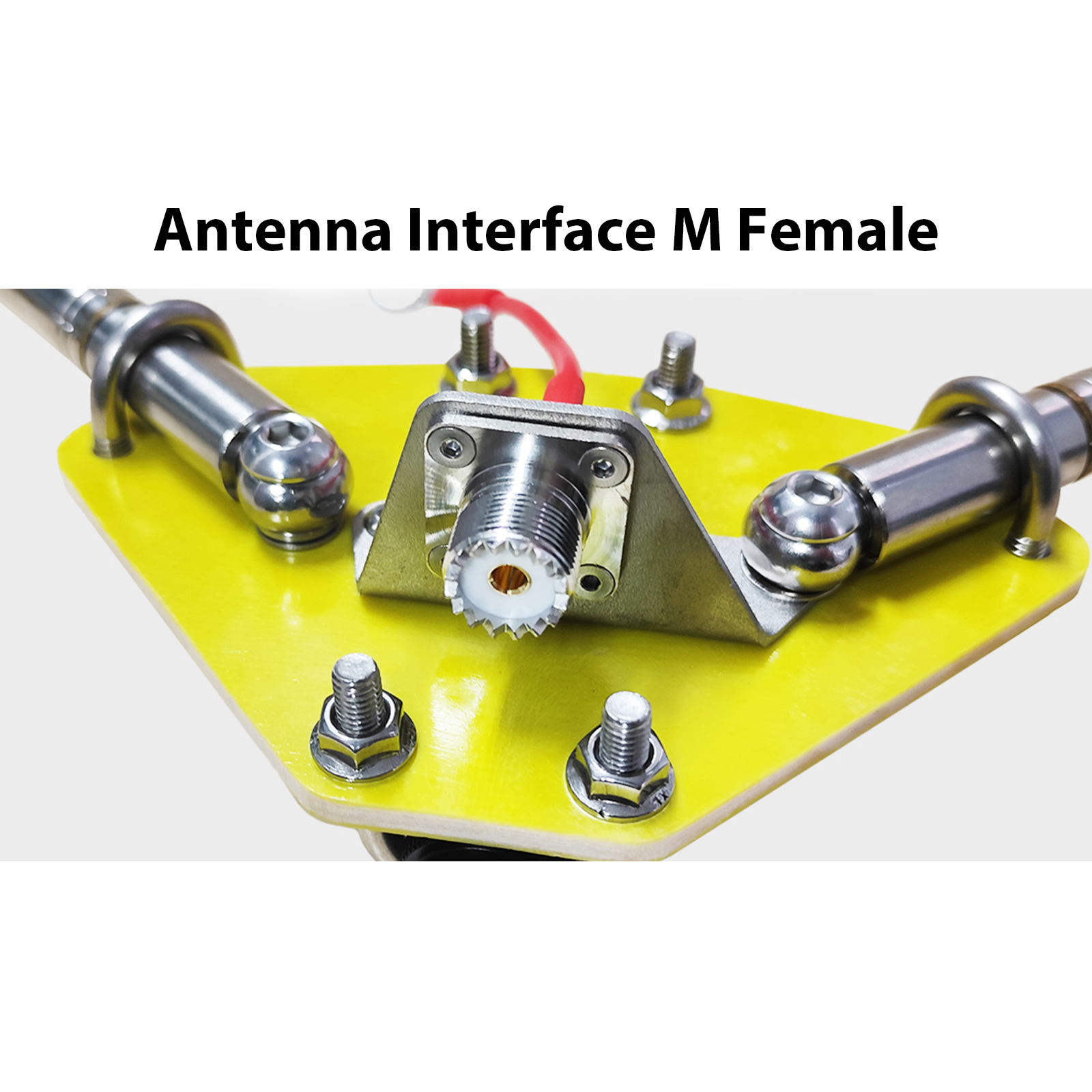 Positieve V Antenne Base Socket Voor HF Kortegolf Antenne Ondersteuning Statief Licht Stand Draad M10 5.6m antenne SO239