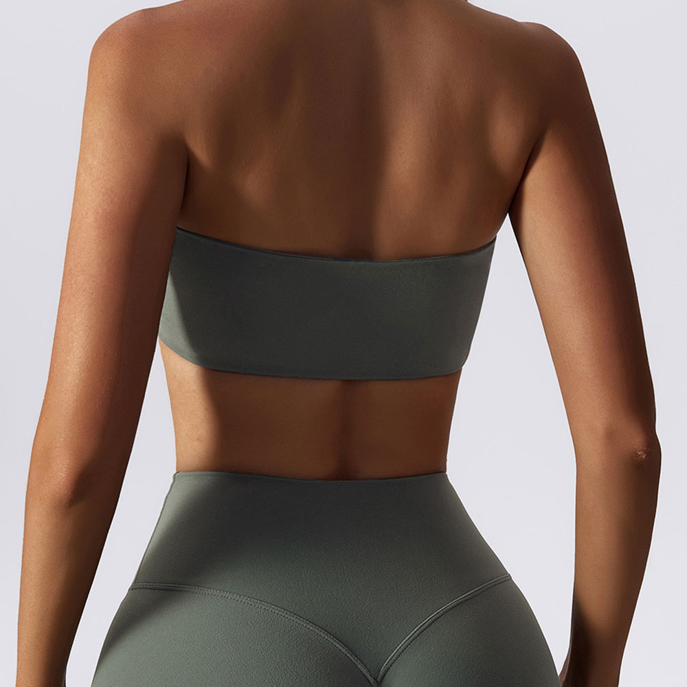 Sports Bra Sport Top Woman Gym Underwear Strapless Bustier Breathable Elastic Workout Tops Fitness Training Brassiere Yoga Bras