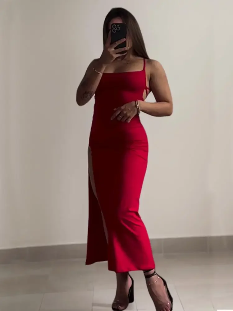 2025 explosivo novo vestido de verão de alta sensibilidade alça halter Spice Girl saco vestido quadril
