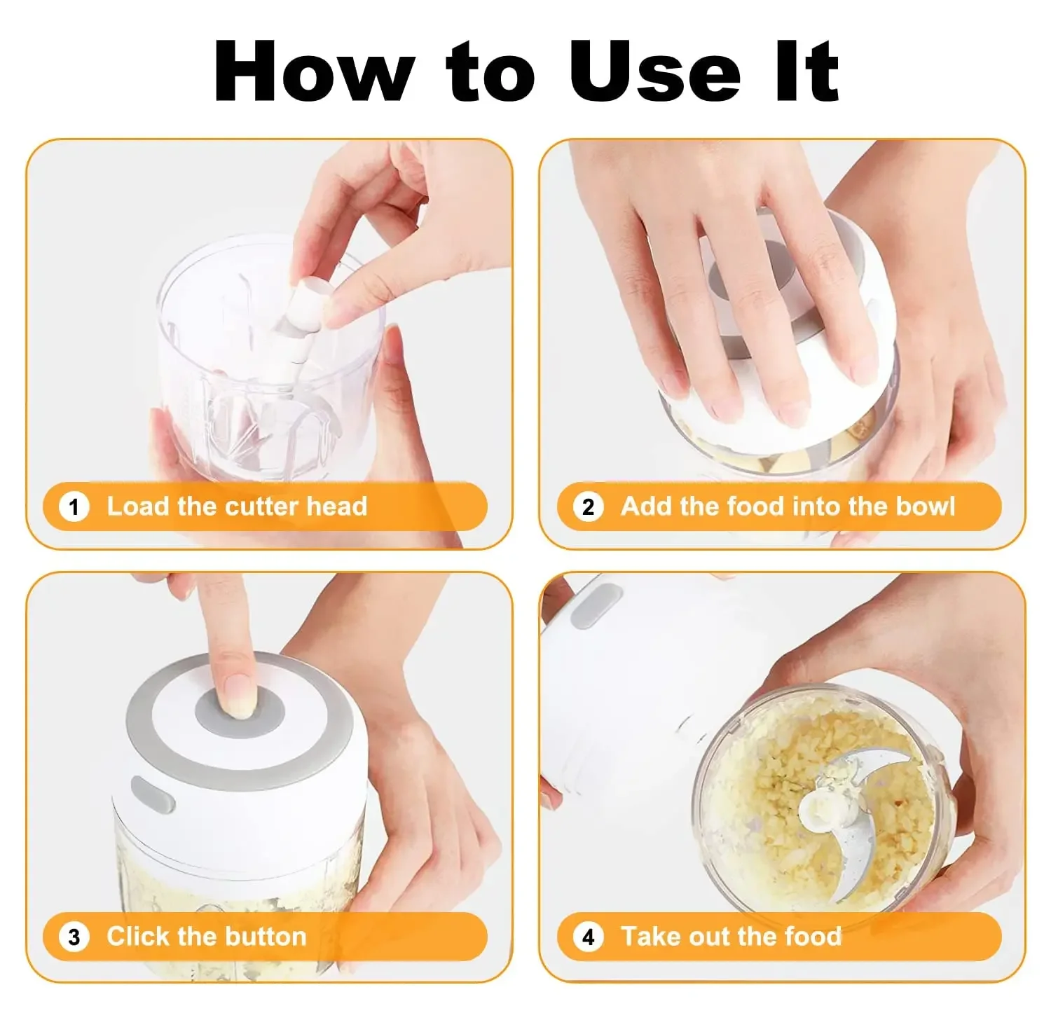 300 ミリリットル電気ガーリックチョッパー USB 充電食品野菜肉クラッシャーステンレス鋼ミニチリガーリックマッシャーキッチンガジェット