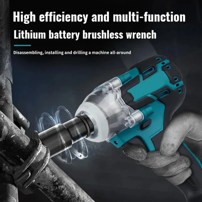 21V battery Standard Cordless electric impact wrench Electric tool brushless electric wrench hand drill
