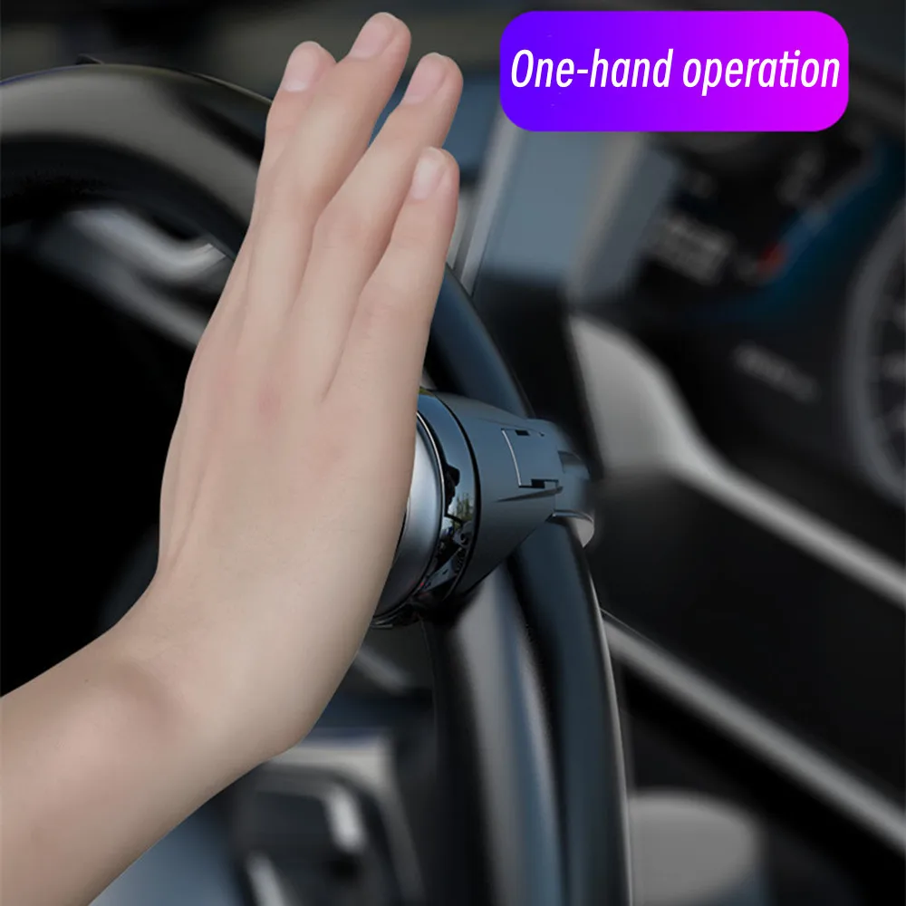 Universal 360 Degree Turning Steering Wheel Booster Spinner Knob Car Rotation Metal Bearing Power Handle Ball Shaped Helper Part
