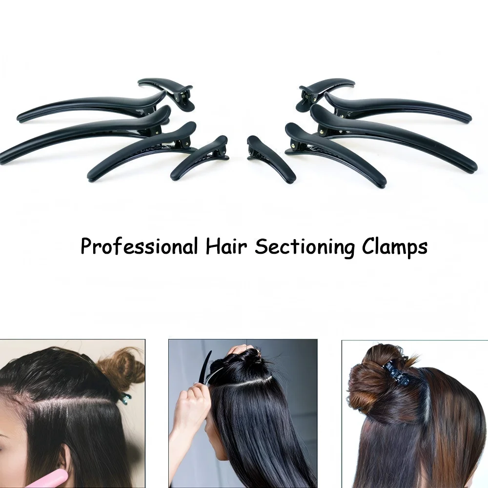 10 stks/set Plastic Rand Clip Haarspeld Accessoires Plus Size 8 CM Vis Snavel Clip Haar en Eend Snavel Clip haarspeld Haar Styling Tools