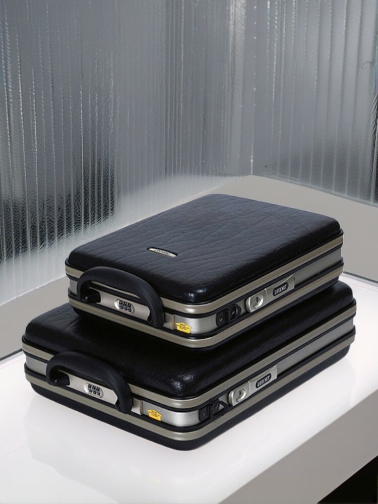 Men Business Briefcase Vertical Style Code Lock Bag Document Laptop Case 13 15 Inch For Travel