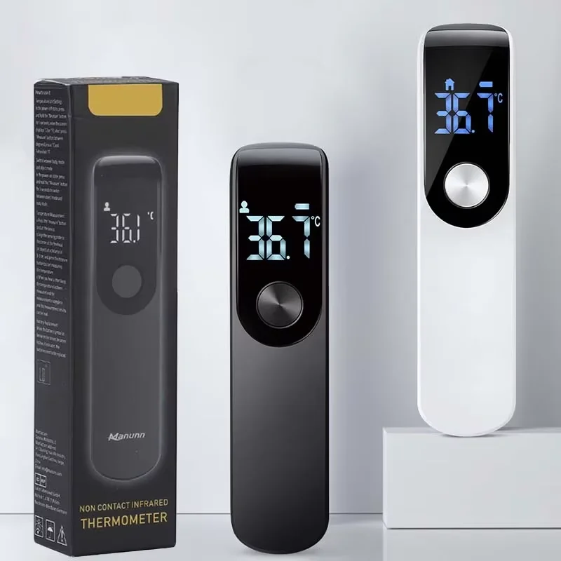 Termómetro Digital infrarrojo para medir la temperatura corporal, medidor de temperatura corporal sin contacto, LCD, para niños y adultos