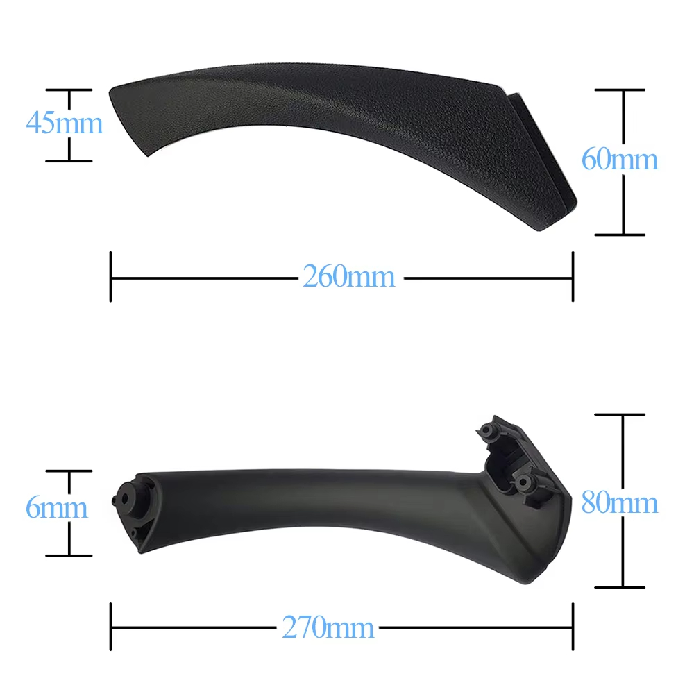 Schwarz Links Rechts Innen Tür Pull Griff Kit Panel Pull Abdeckung Trim Für BMW 3er E90 E91 E92 2004-2012 316 318 320 325 328i
