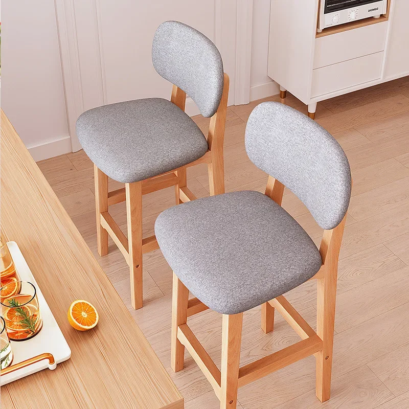 Silla de Bar, taburete alto simple y moderno, taburete ligero de lujo para el hogar, silla de escritorio frontal, taburete alto para bar, silla de bar para cajero