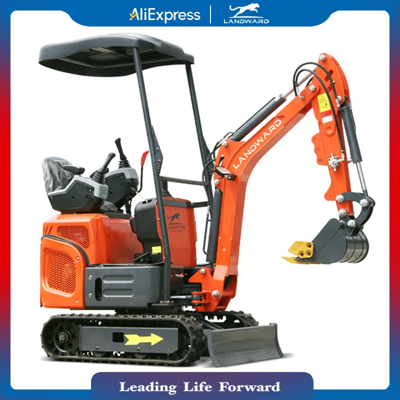 Europe Agriculture Mini Excavator 1.2 Ton Kubota Hydraulic 1000Kg Small Digger XT12Pro Home Use Diesel Micro Excavator 2 Ton
