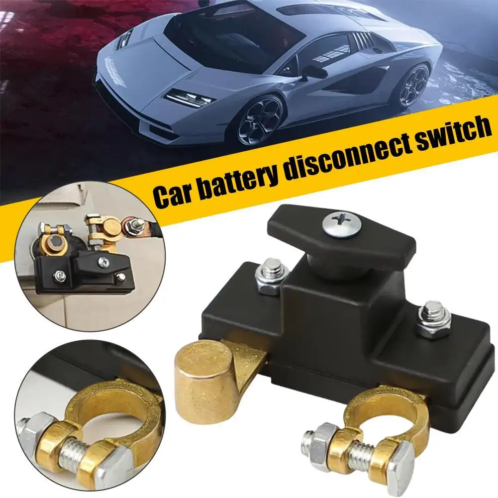 Interruptor de apagado de batería de 12V y 24V para coche, RV, Protector de partición espesante antipérdida de latón, herramientas de Hardware de reparación inteligente