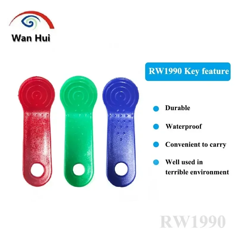 5Pcs RW1990 RFID Key RW1990-F5 iButton TM Touch Memory Card RFID Tag Rewritable Copy Clone Duplicate for Dallas Key Access Card