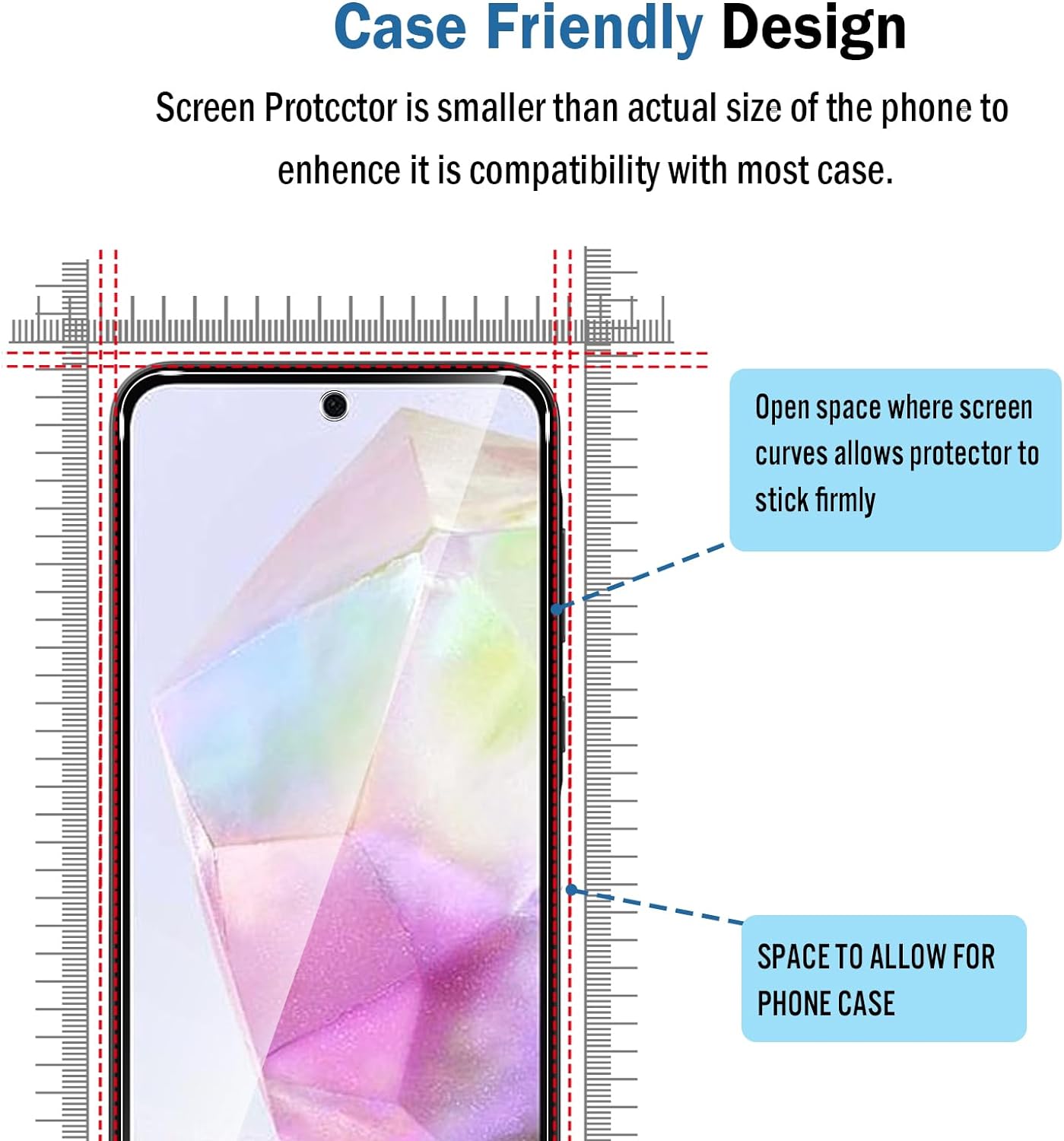 1/4Pcs Protective Tempered Glass For Samsung Galaxy A35 5G Screen Protector